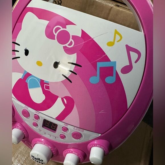 Hello Kitty Disco Party CDG Karaoke Machine CD Player No Microphone, Tested - Picture 12 of 12